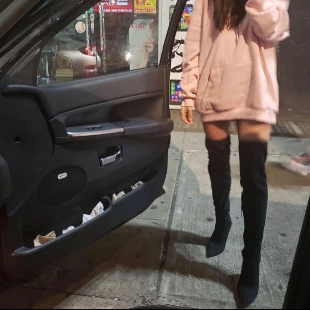 ❤️‍🔥 Thigh high suede black boots ❤️‍🔥